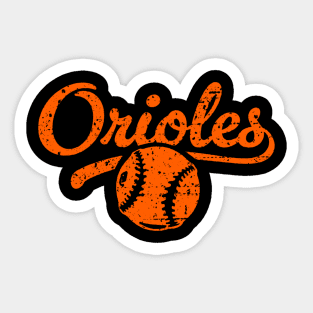 Retro Orioles Sticker